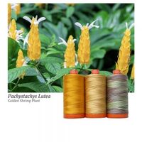 Aurifil 3pc Set Golden Shrimp Plant 50wt