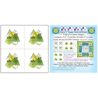 Set 3in Bee Leaves