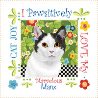 6in Art Panel - MANX CAT