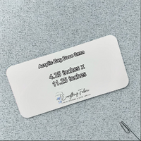 Acrylic Bag Bases – White  5 x 8.75 inches
