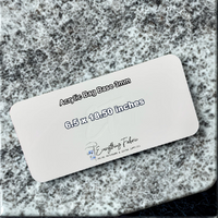 Acrylic Bag Bases – White  6.5 x 18.50 inches