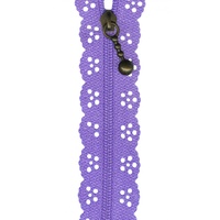 Big Lacie Zipper 8in - LAVENDER