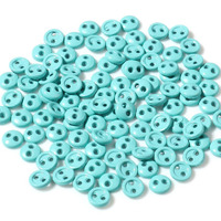 Buttons 3 mm for Crafting - Teal Blue