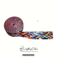 Belting 25 mm wide - Multi Rainbow