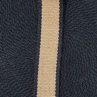 Belting 32 mm wide - Black with Tan Stripe