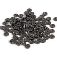 Buttons 3 mm - Metallic Gunmetal