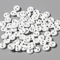 Buttons Mini 4mm - 2 Hole White Colour
