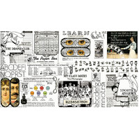 Old School Digitally Printed School Paper White 