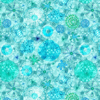 Electric Ocean - Turquoise Pretty Sea Diatoms