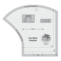 Creative Grids Face Mask Template 3 Sizes in 1