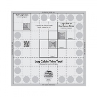 Creative Grids Log Cabin Trim Tool Ruler - 8in finished block -CGRJAW1