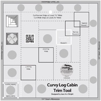 Creative Grids Curvy Log Cabin Trim Tool 8 inch - CGRJAW5