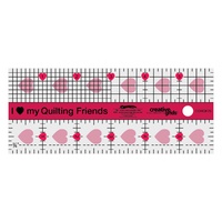 I Love My Quilt Friends Quilt Ruler 2-1/2in x 6in - CGRQF26