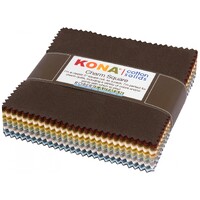 Kona Cotton Solid NEUTRAL 5inch Charm Pack x 85pc