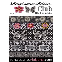 Woven Ribbon Designer Assortment - Black and White