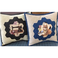 Hexagon Frame Pillow Pattern