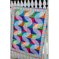 Wiggly Worms Log Cabin Quilt Pattern