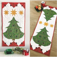 Pine Tree Banner Christmas Table Runner  