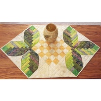Cabin Leaves Table Runner Pattern by Cut Loose Press