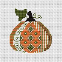 Patterned Pumpkin CROSS STITCH Kit - 2