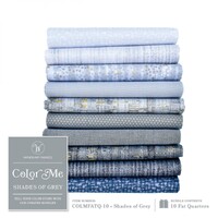 Colour Me Shades of Gray - FQ Bundle 10pc