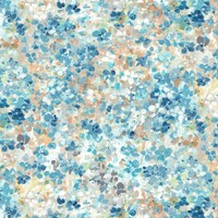 A Painter's Palette - Blue Scattered Flowers