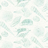 Bali Batik Alaska - Sea Shells Bluegrass