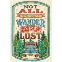 All that Wander" Counted Cross Stitch (20cm x 30cm) 14 Thread count"