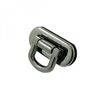 Oval Flip Lock Gunmetal