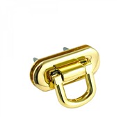 Oval Flip Lock GOLD