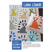 Lana Lemur Quilt and Pillow Pattern by Elizabeth Hartman