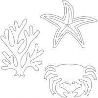 Quilt Stencil Sea Life - 5in