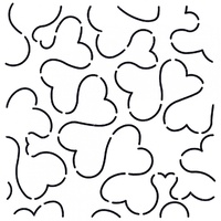 Quilt Stencil Heart Stipple