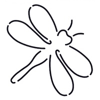 Quilt Stencil Dragonfly