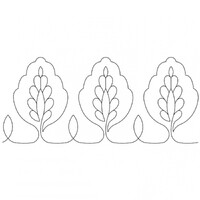 Quilt Stencil | Pomegranate Border | 7in x 15in 