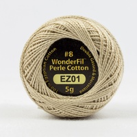 Wonderfil Eleganza 8wt Solid Perle Cotton Ball- Sea Shell