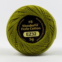 Wonderfil Eleganza 8wt Solid Perle Cotton Ball- Bristle Grass