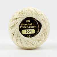 Wonderfil Eleganza 8wt Solid Perle Cotton Ball-Cream