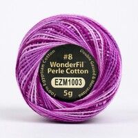 Wonderfil Eleganza 8wt Variegated Perle Cotton Ball- FUCHSIA