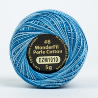 Wonderfil Eleganza 8wt Variegated Perle Cotton Ball- OCEANIC