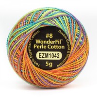 Wonderfil Eleganza 8wt Variegated Perle Cotton Ball- FRUITY CEREAL
