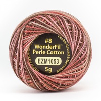 Wonderfil Eleganza 8wt Solid Perle Cotton Ball- STRAWBERRY CHOCOLATE