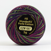 Wonderfil Eleganza 8wt Variegated Perle Cotton Ball-PARROT