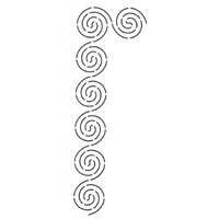 Quilt Stencil - Coil Springs 1-3/4in