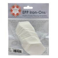 EPP Iron On-Wash off 1 in Hexie pack x 100pc
