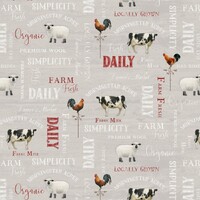Farm Fresh - Animal-Words-Grey BAG TO GO