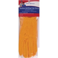 Machine Quilting Gloves Large Yellow 1 pair