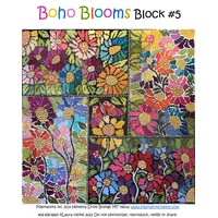 Laura Heine BOHO Blooms Block #5 Collage Pattern
