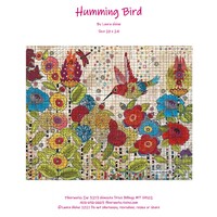 Laura Heine Humming Bird Collage Pattern