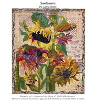 Laura Heine Sunflowers Collage Pattern